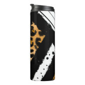 Leopard Print、白黒水玉模様、ストライプ タンブラー (回転右)