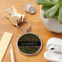 Leopard Print、金ゴールドLeopard、グリッター、名前