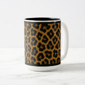 "LEOPARD PRINT" - 15 OZ. COFFEE MUG ツートーンマグカップ (正面右)