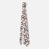 Leopard Print and Donut Pattern Tie ネクタイ (裏面)