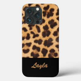 Leopard Print Animal パーソナライズされた Fur名 iPhone 13 Proケース