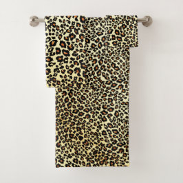 Leopard Print Bath Towel Set バスタオルセット