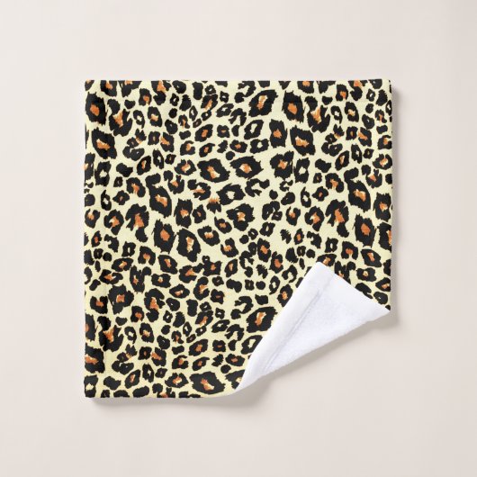 Leopard Print Bath Towel Set バスタオルセット (ウォッシュタオル)