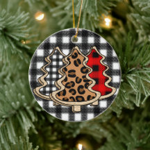 Leopard Print, Buffalo Plaid, Christmas Trees   