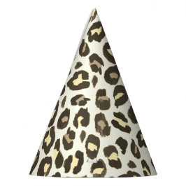 Leopard print cheetahアニマルプリント パーティーハット