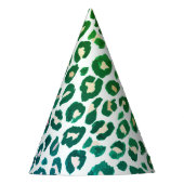 Leopard print cheetahアニマルプリント パーティーハット (正面)