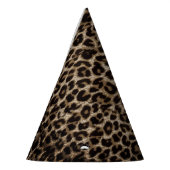 Leopard print cheetahアニマルプリント パーティーハット (左)