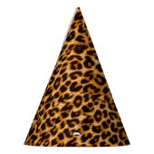 Leopard print cheetahアニマルプリント パーティーハット (左)