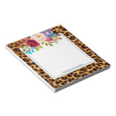 leopard print, cheetah , モダン,トレンディー,フローラ ノートパッド (アングル)