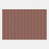 Leopard Print Chevron Rapping紙セット ラッピングペーパーシート (正面2)