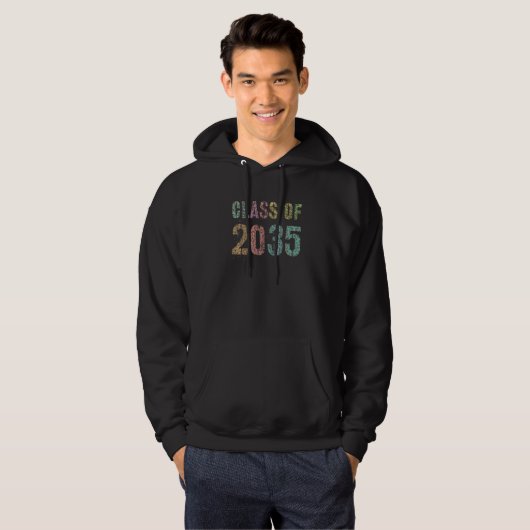 Leopard Print Class Of 2035 Future Graduation Good パーカ (正面フル)