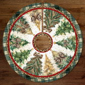 leopard print coquette bows christmas trees custom ブラッシュドポリエステルツリースカート