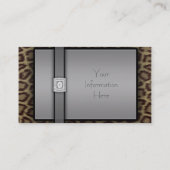 Leopard Print & Diamonds名刺 名刺 (裏面)