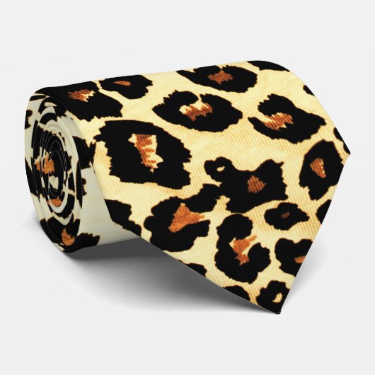 Leopard Print Fun Tie ネクタイ (ロール)