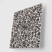 Leopard Print Glam #1 – 横#pattern #decor スクエア壁時計 (傾斜)