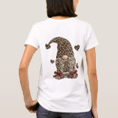 Leopard Print Gnome PNG Sublimation Design Leopard Tシャツ (裏面)