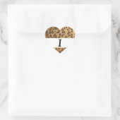 Leopard Print Iモノグラムイニシャル商品 ハートシール (バッグ)