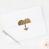 Leopard Print Iモノグラムイニシャル商品 ハートシール (封筒)