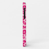 Leopard Print in Pastel Pink、Hot Pink、および明るい赤紫色 Case-Mate iPhoneケース (裏面/左)
