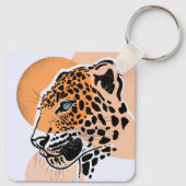 Leopard Print Keychain – 動物アクセサリー キーホルダー (裏面)