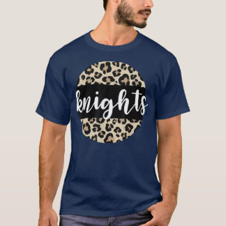 Leopard Print Knights Team Mascot School Spirit Ga Tシャツ