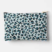 Leopard Print、Leopard Spots、Blue Leopard アクセサリーポーチ (裏面)