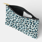 Leopard Print、Leopard Spots、Blue Leopard アクセサリーポーチ (見開き)