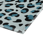 Leopard Print、Leopard Spots、Blue Leopard カッティングボード (角)