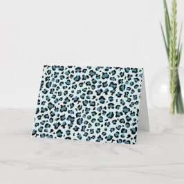 Leopard Print、Leopard Spots、Blue Leopard カード