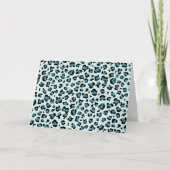 Leopard Print、Leopard Spots、Blue Leopard カード (正面)