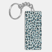 Leopard Print、Leopard Spots、Blue Leopard キーホルダー (正面左)