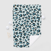 Leopard Print、Leopard Spots、Blue Leopard ゴルフタオル (インサイチュ)