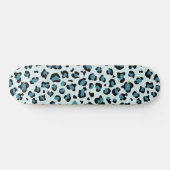 Leopard Print、Leopard Spots、Blue Leopard スケートボード (横)