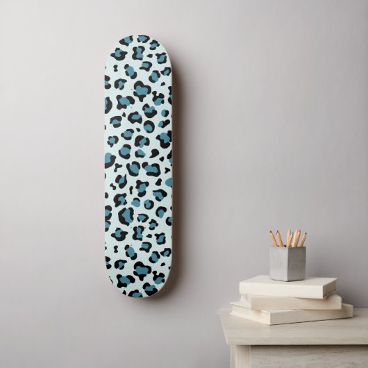Leopard Print、Leopard Spots、Blue Leopard スケートボード (ウォールアート)