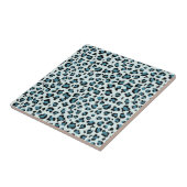 Leopard Print、Leopard Spots、Blue Leopard タイル (側面)