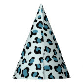 Leopard Print、Leopard Spots、Blue Leopard パーティーハット (裏面)