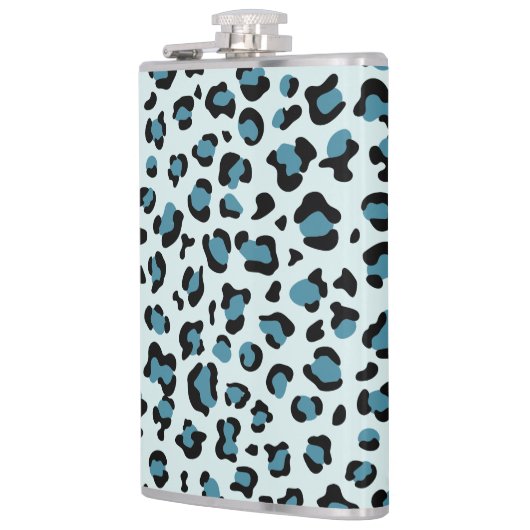Leopard Print、Leopard Spots、Blue Leopard フラスク (左)