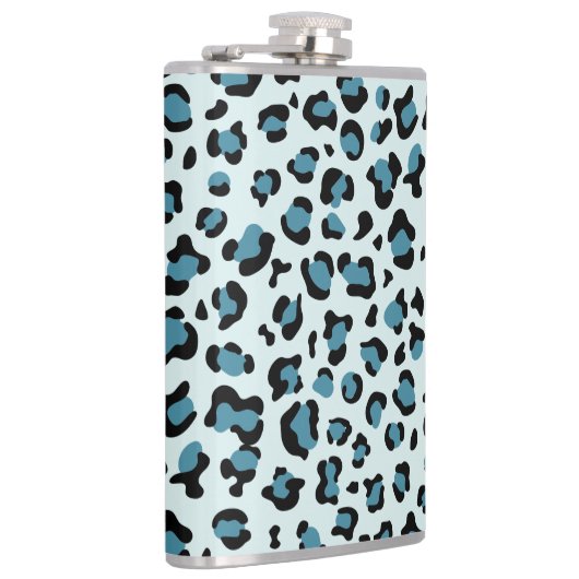 Leopard Print、Leopard Spots、Blue Leopard フラスク (右)