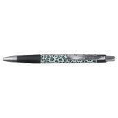 Leopard Print、Leopard Spots、Blue Leopard ボールペン (裏面)
