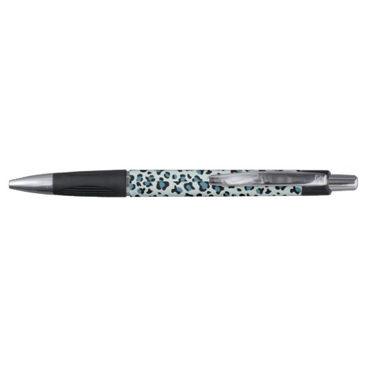 Leopard Print、Leopard Spots、Blue Leopard ボールペン (裏面)
