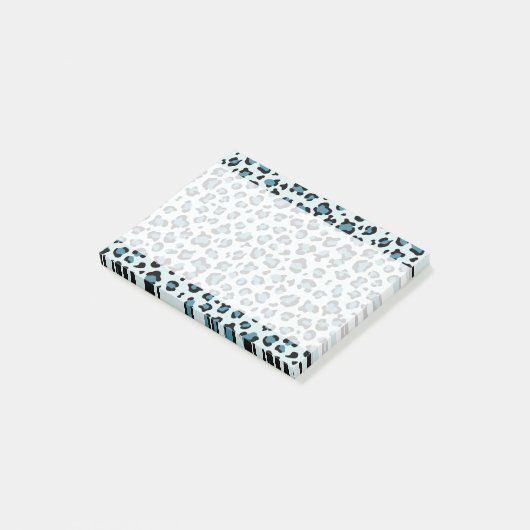 Leopard Print、Leopard Spots、Blue Leopard ポストイット (アングル)