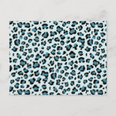 Leopard Print、Leopard Spots、Blue Leopard ポストカード (正面)