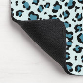 Leopard Print、Leopard Spots、Blue Leopard マウスパッド (コーナー)