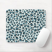 Leopard Print、Leopard Spots、Blue Leopard マウスパッド (マウス)