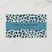 Leopard Print、Leopard Spots、Blue Leopard 名刺 (正面)