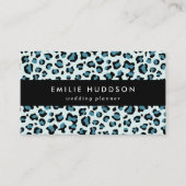 Leopard Print、Leopard Spots、Blue Leopard 名刺 (正面)