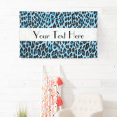 Leopard Print、Leopard Spots、Blue Leopard 横断幕 (インサイチュ)