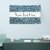 Leopard Print、Leopard Spots、Blue Leopard 横断幕 (トレードショー)