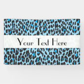 Leopard Print、Leopard Spots、Blue Leopard 横断幕 (横)