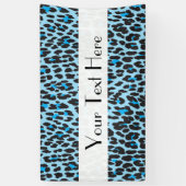 Leopard Print、Leopard Spots、Blue Leopard 横断幕 (縦)